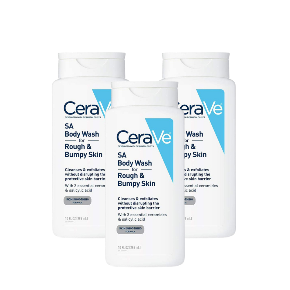 Cerave Body Wash With Salicylic Acid - Fragrance Free Body Wash To Exfoliate Rough & Bumpy Skin 10oz/296ml
