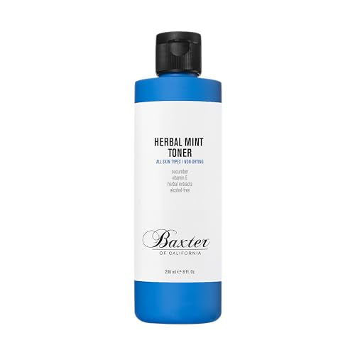 Baxter of California Herbal Mint Toner for Men | All Skin Types | Non-Drying | Paraben-Free | 8 Fl Oz
