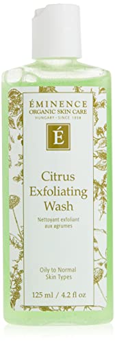 Eminence Organic Skincare Citrus exfoliating wash 4.2oz, 4.2 Ounce