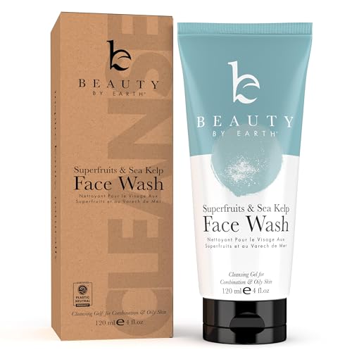 Face Wash - USA Made with Natural & Organic Ingredients, Facial Cleanser for Acne Prone, Combination and Oily Skin, Non Toxic Face Wash for Sensitive Skin, Gentle Face Cleanser for Women & Men