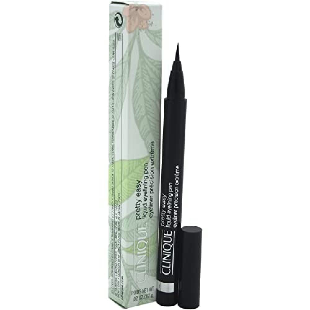 Clinique Black Liquid Eyelining Pen, Precision Brush, 24-Hour Smudge and Budge-Resistant, Ophthalmologist Tested, Fragrance Free