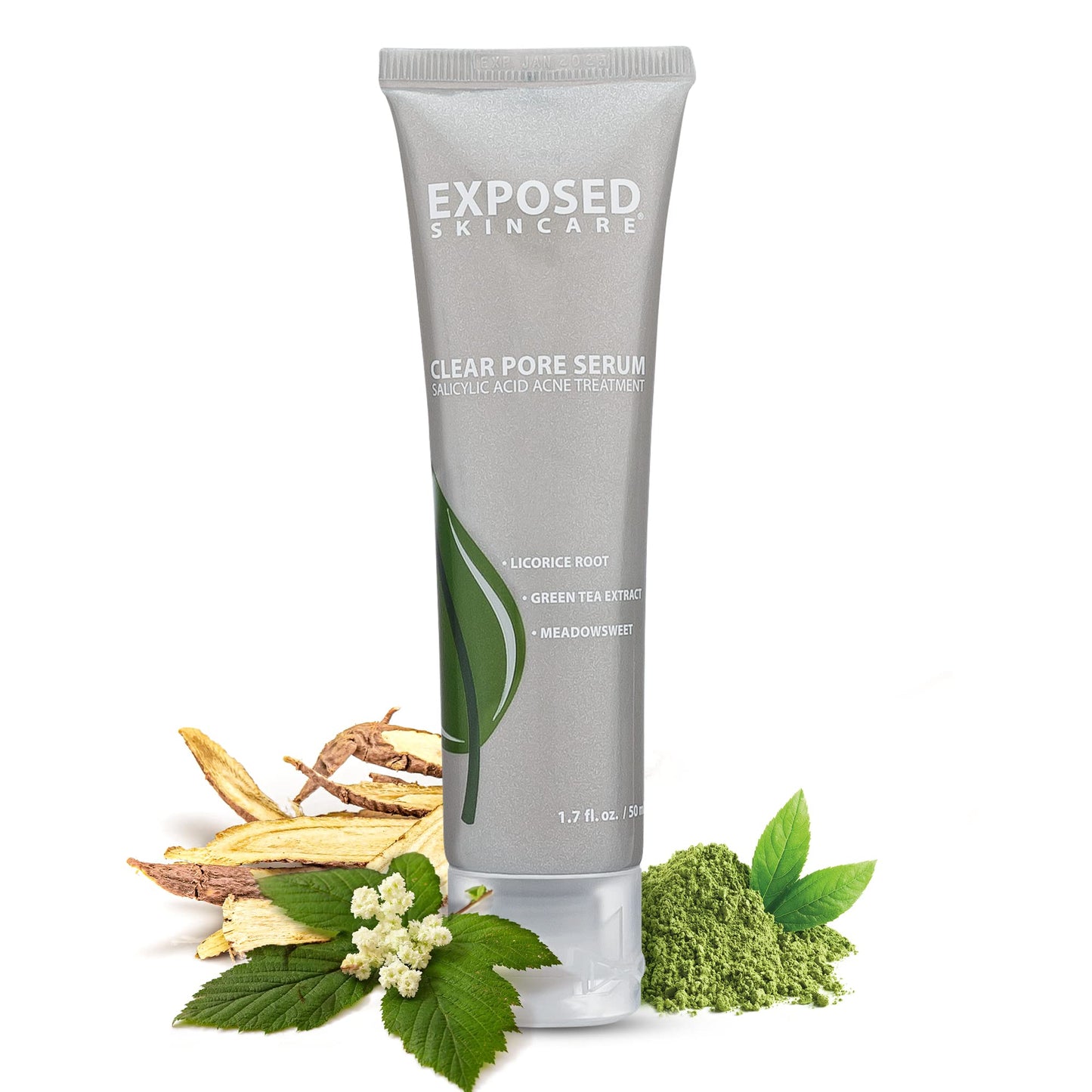 Exposed Skin Care Clear Pore Serum - Green Tea, Licorice Root, Salicylic Acid - Unisex Skin Serum for Oily, Sensitive Skin