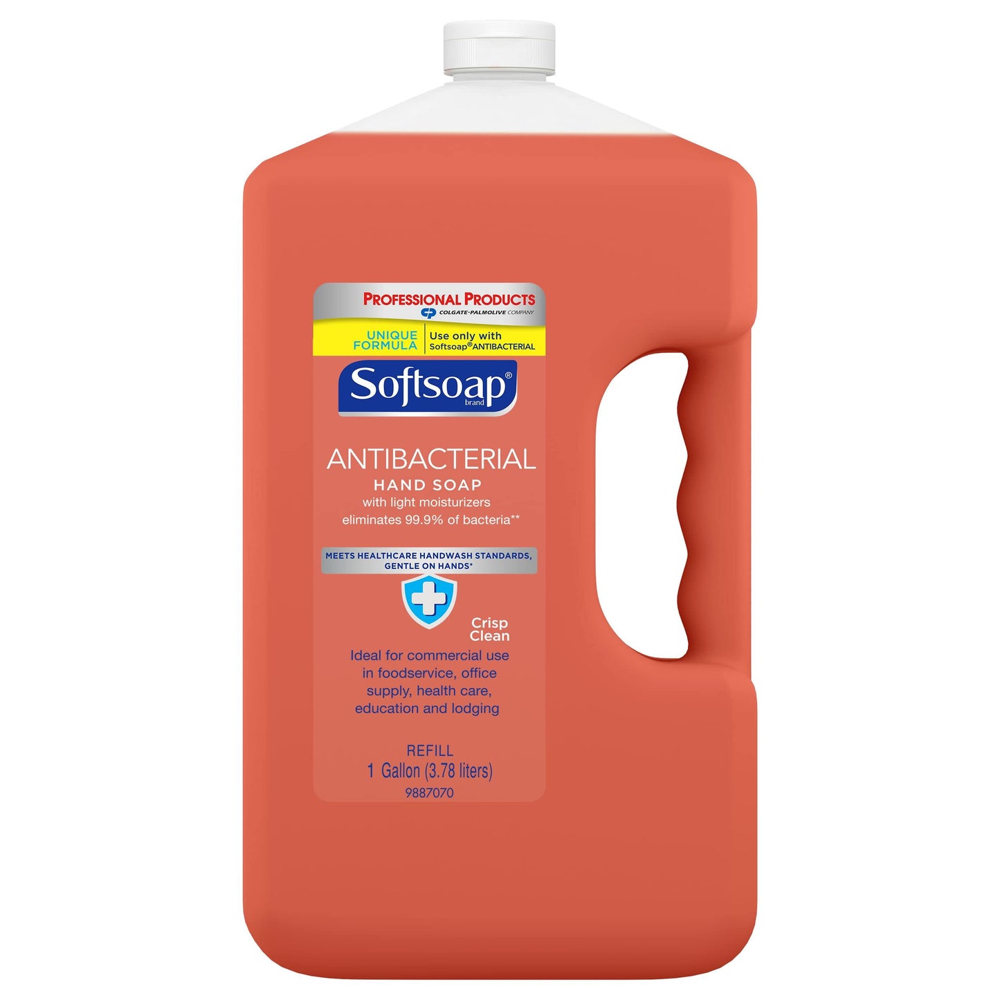 Softsoap Antibacterial Liquid Hand Soap Refill, Crisp Clean 1Gallon