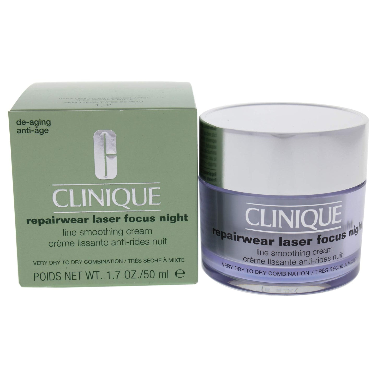 Clinique Repairwear Laser Focus Night Line Smoothing Cream By Clinique for Women - 1.7 Oz Cream, 1.7 Oz