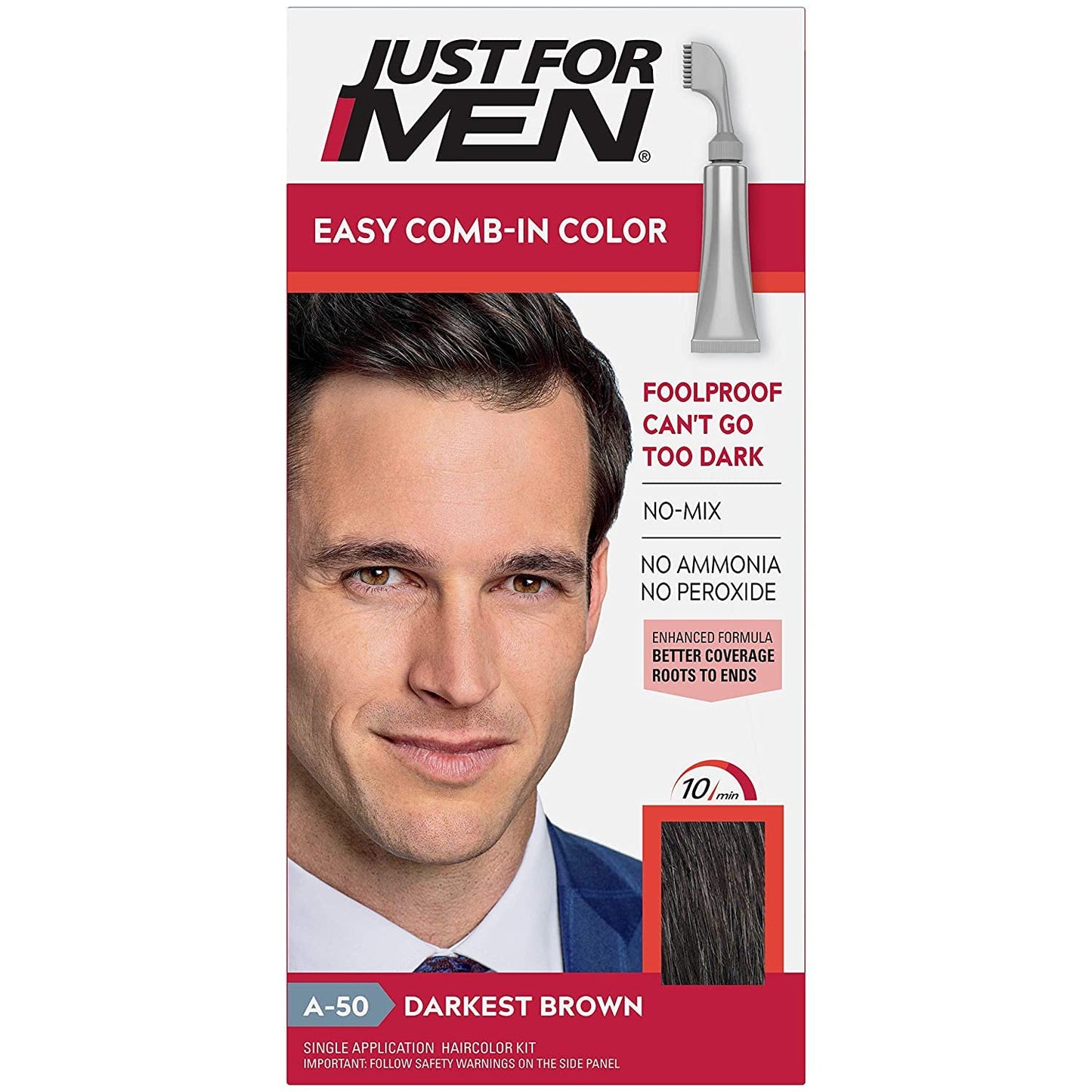 Just For Men Autostop Color #A-50 Darkest Brown (2 Pack)