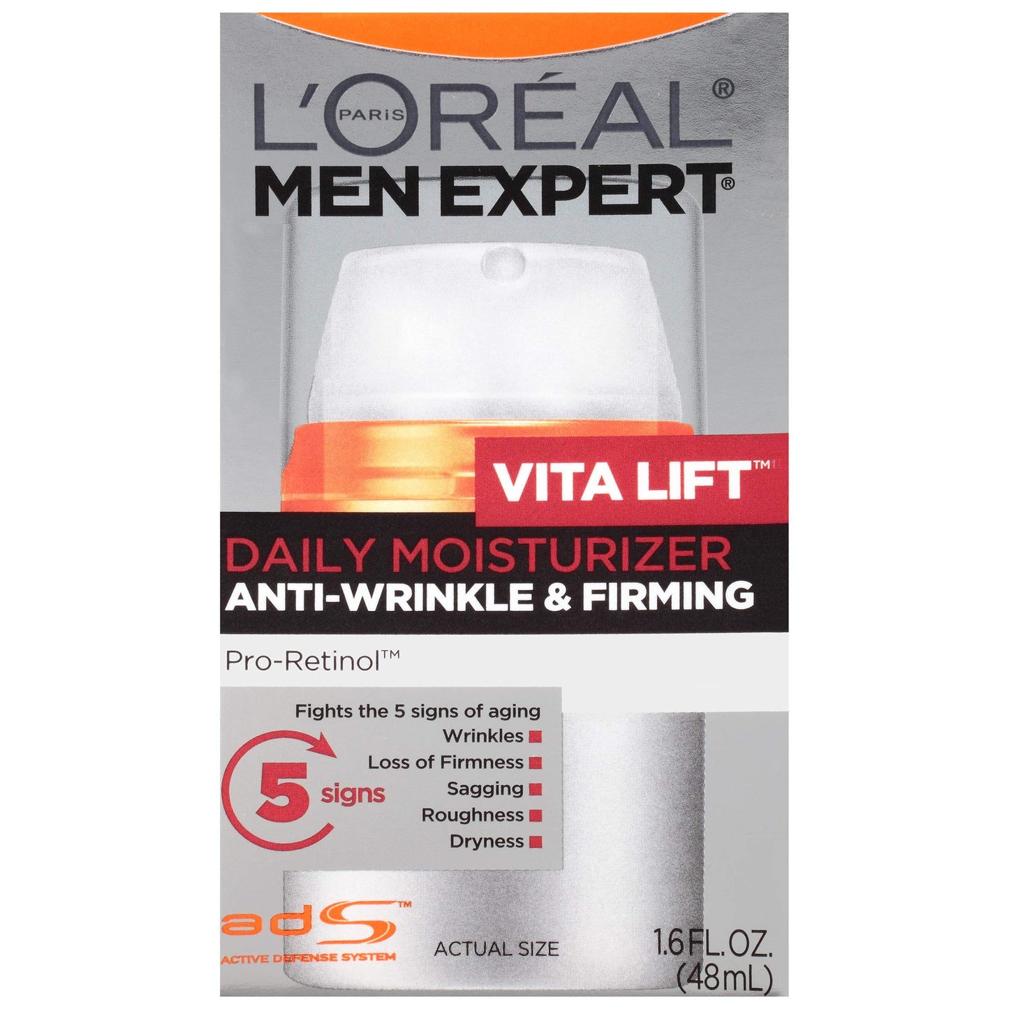 L'Oreal Paris Men's Expert Vita Lift Anti-Wrinkle & Firming Moisturizer 1.6 fl oz (Pack of 2)