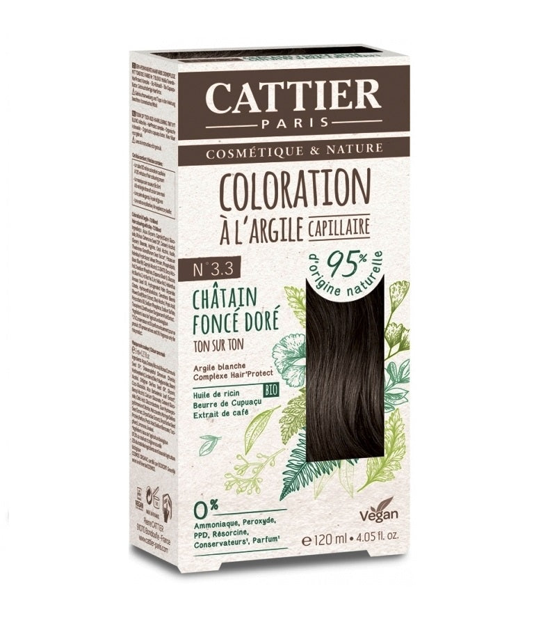Cattier White Clay Semi-Permanent Hair Color Kit - 20 Shades