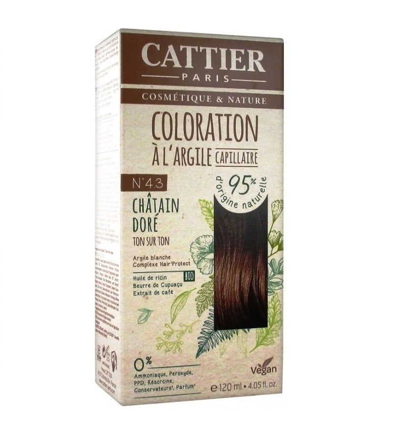 Cattier White Clay Semi-Permanent Hair Color Kit - 20 Shades
