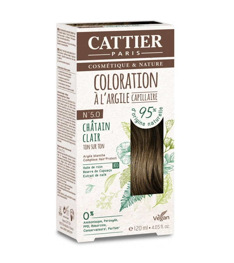Cattier White Clay Semi-Permanent Hair Color Kit - 20 Shades