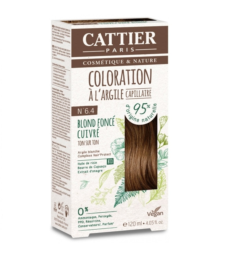 Cattier White Clay Semi-Permanent Hair Color Kit - 20 Shades