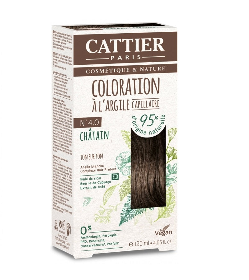 Cattier White Clay Semi-Permanent Hair Color Kit - 20 Shades