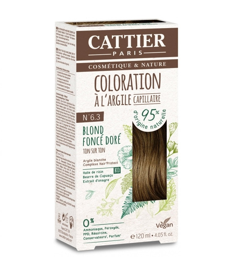 Cattier White Clay Semi-Permanent Hair Color Kit - 20 Shades