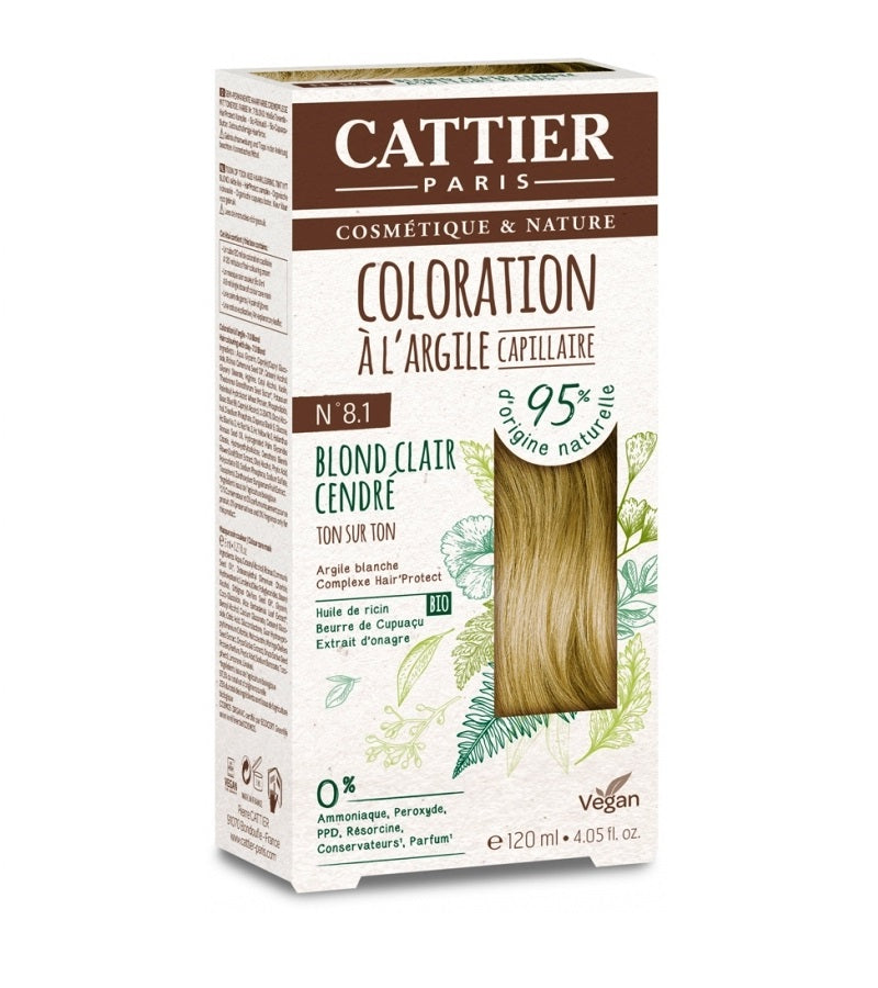 Cattier White Clay Semi-Permanent Hair Color Kit - 20 Shades