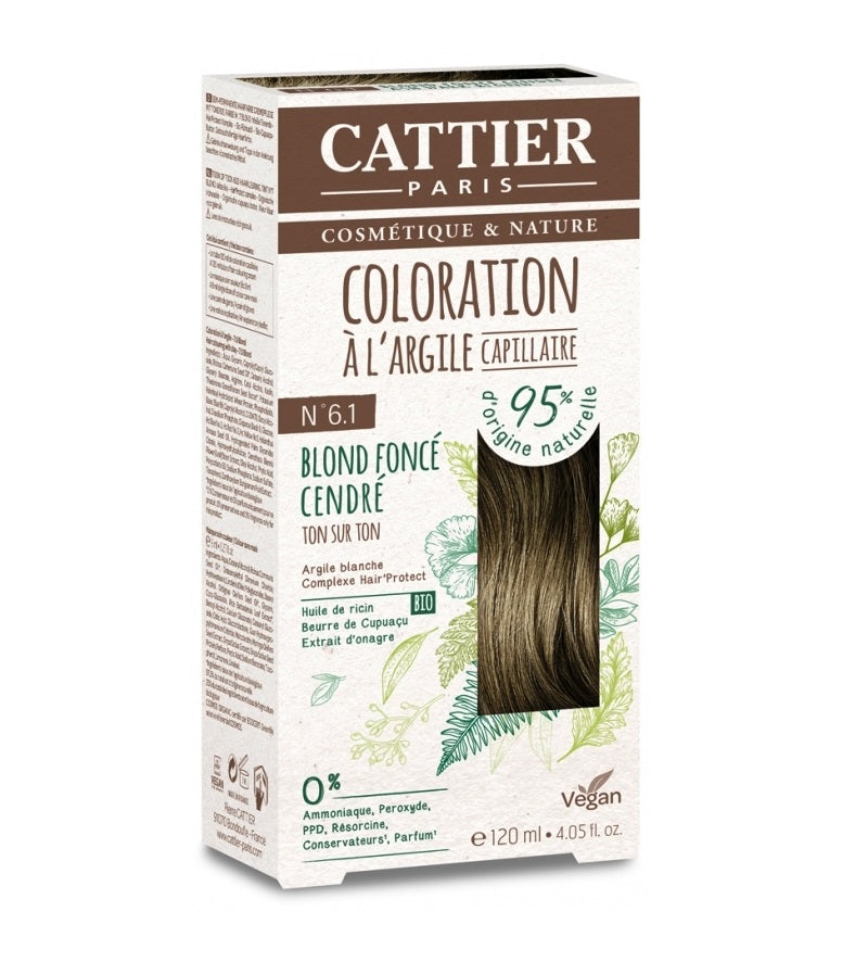 Cattier White Clay Semi-Permanent Hair Color Kit - 20 Shades