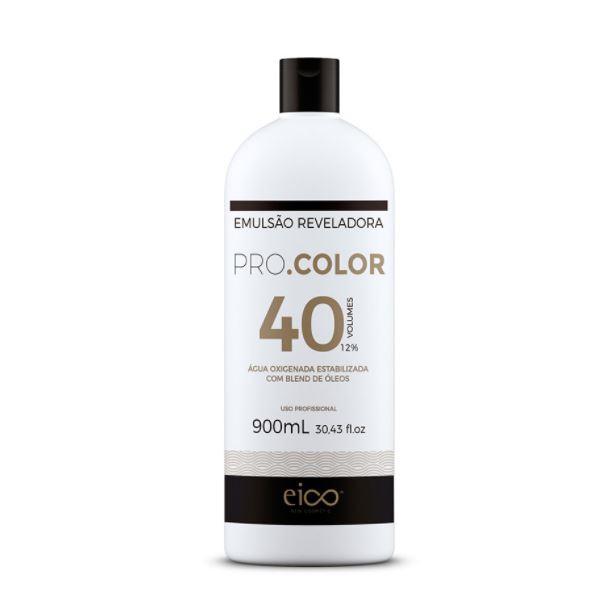 Pro Color Bleaching Oil Stabilized Emulsion Oils Blend OX 40 Vol. 900ml - Eico