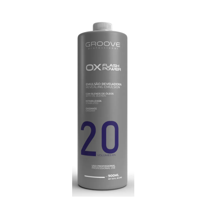 OX Flash Power Stabilized Oxidant Revealing Emulsion 20 Vol. 900ml - Groove