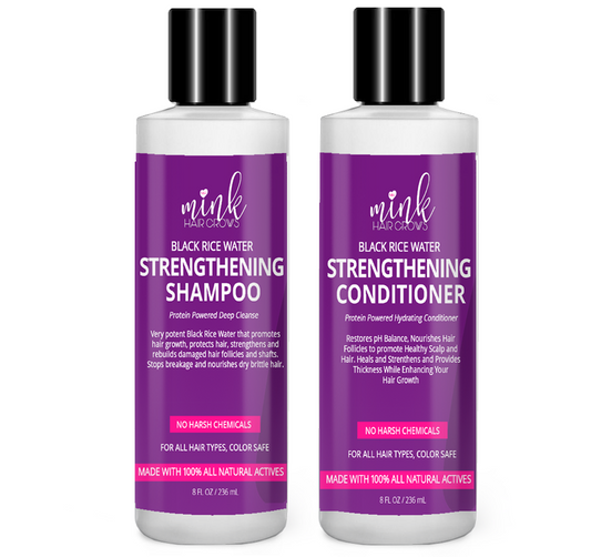 Black Rice Water Strengthening Shampoo & Conditioner