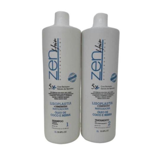 Lisoplastia Tinting Coconut Mirra Brazilian Blowout Progressive 2x1L - Zen Hair