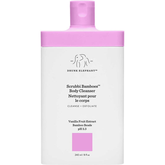 Drunk Elephant Scrubbi Bamboes Body Cleanser Exfoliating Antioxidant 240ml NEW