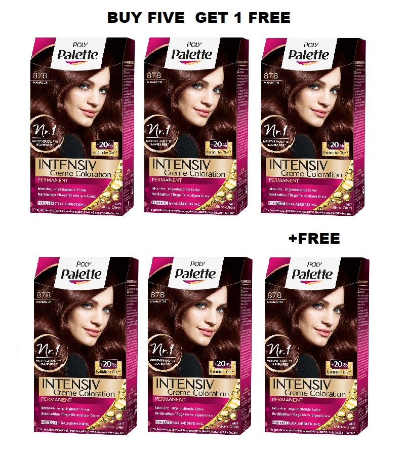 Schwazkopf POLY PALETTE Intensive Creme Hair Coloration - 24 Varieties - Buy 5 +FREE Pack