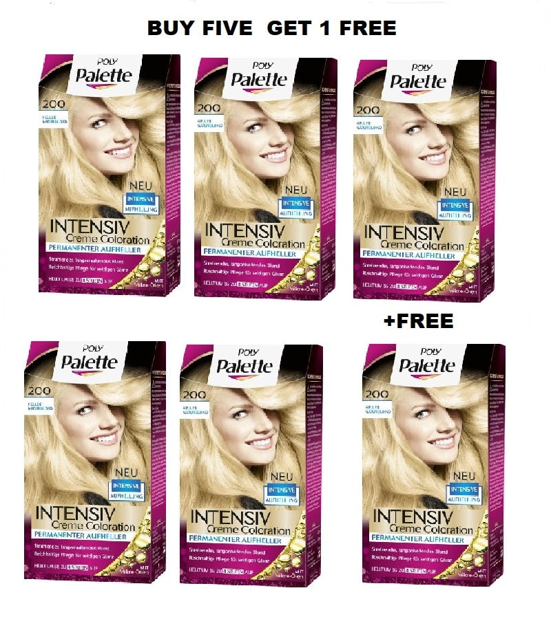 Schwazkopf POLY PALETTE Intensive Creme Hair Coloration - 24 Varieties - Buy 5 +FREE Pack