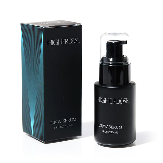 HigherDOSE GLOW SERUM - Radiance Serum Formulated to Plump, Hydrate & Stimulate Radiant Skin - Light-Activated Skincare Formula Helps Reduce Fine Lines and Wrinkles - 1 Ounce