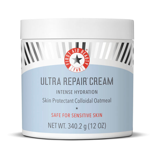 First Aid Beauty Ultra Repair Cream Intense Hydration Moisturizer for Face and Body - 12 oz.