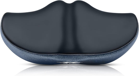 New-Age Noseless Bike Seat Cushion for Men & Women - Extra Padding & Wide - Suitable for City, Electric, Stationary Bikes - Compatible with Peloton Bikes – Wide Winged Bike Seat with Cushion