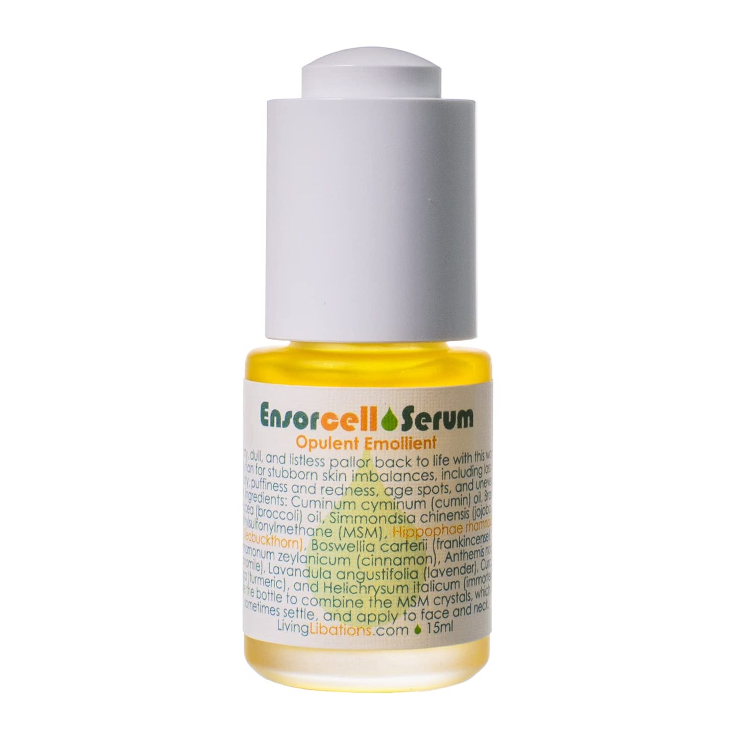 Living Libations - Organic Rejuvenating Ensorcell Face Serum | Natural, Plant-Based, Clean Beauty (.5 fl oz | 15 ml)