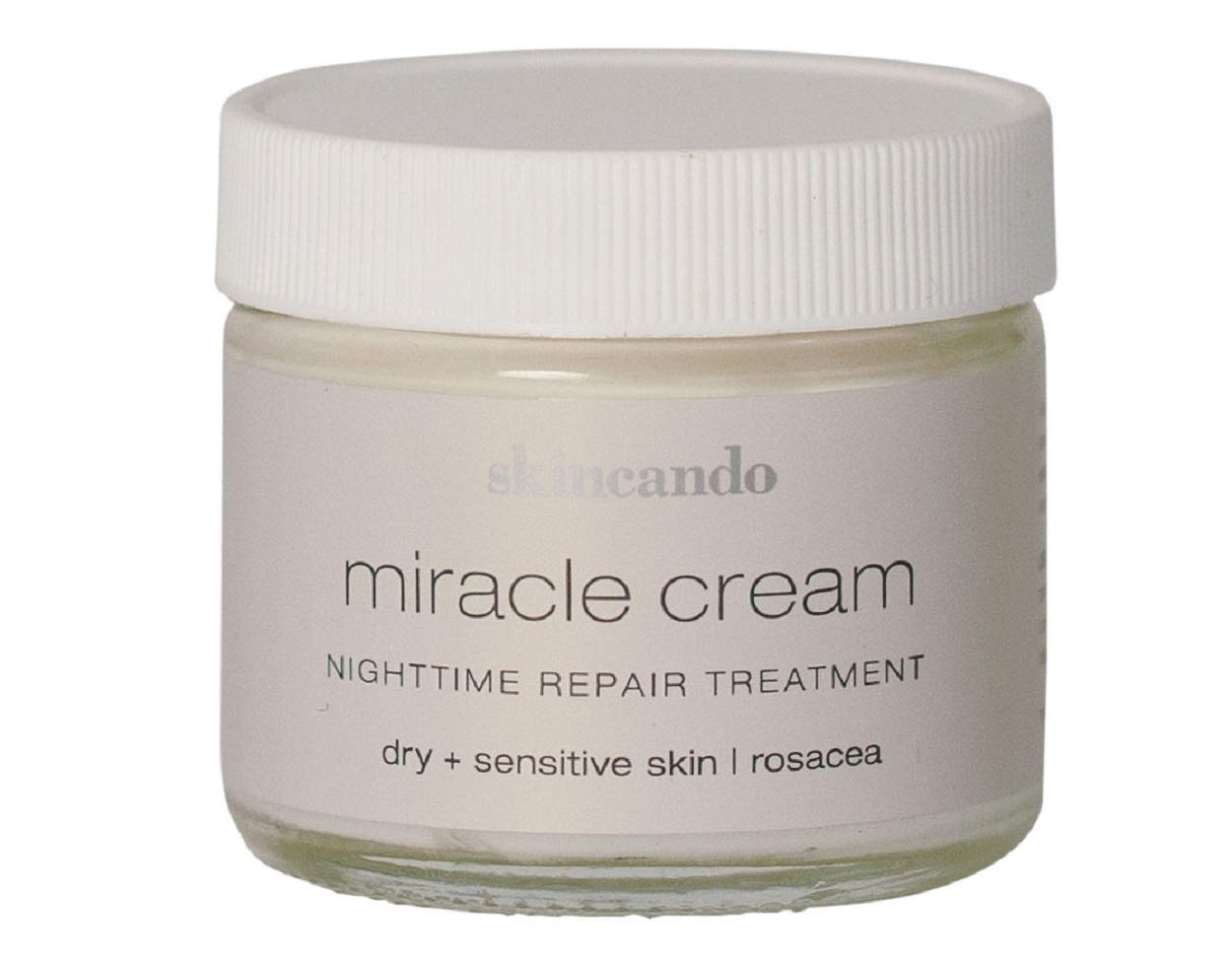 MIRACLE MOISTURIZER CREAM by Skincando 2 0z – All Natural - Organic - Intensive Moisturizer – Contains Organic Apricot Kernel Oil –- Grapefruit Seed Extract – Lavender Essential Oil – Spearmint Oil