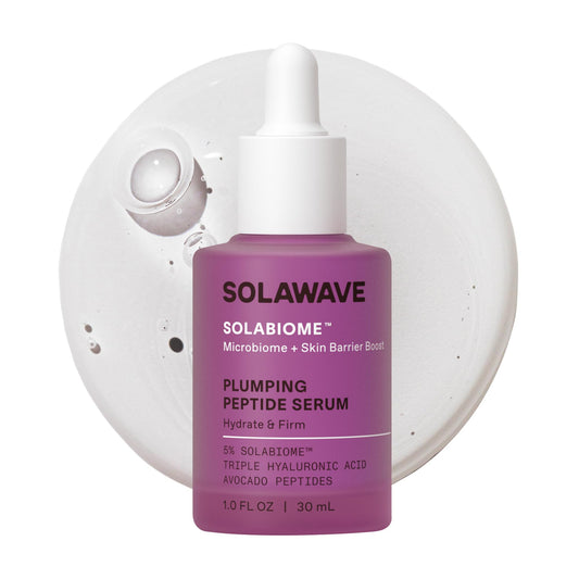 Plumping Peptide Lifting Serum with Triple Hyaluronic Acid, Probiotics, Avocado Vegan Peptides for Collagen and Radiant Complexion - Anti-Aging Preventative for All Skin Types (1 FL OZ)