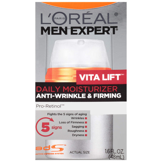 L'Oreal Paris Men's Expert Vita Lift Anti-Wrinkle & Firming Moisturizer 1.6 fl oz (Pack of 2)
