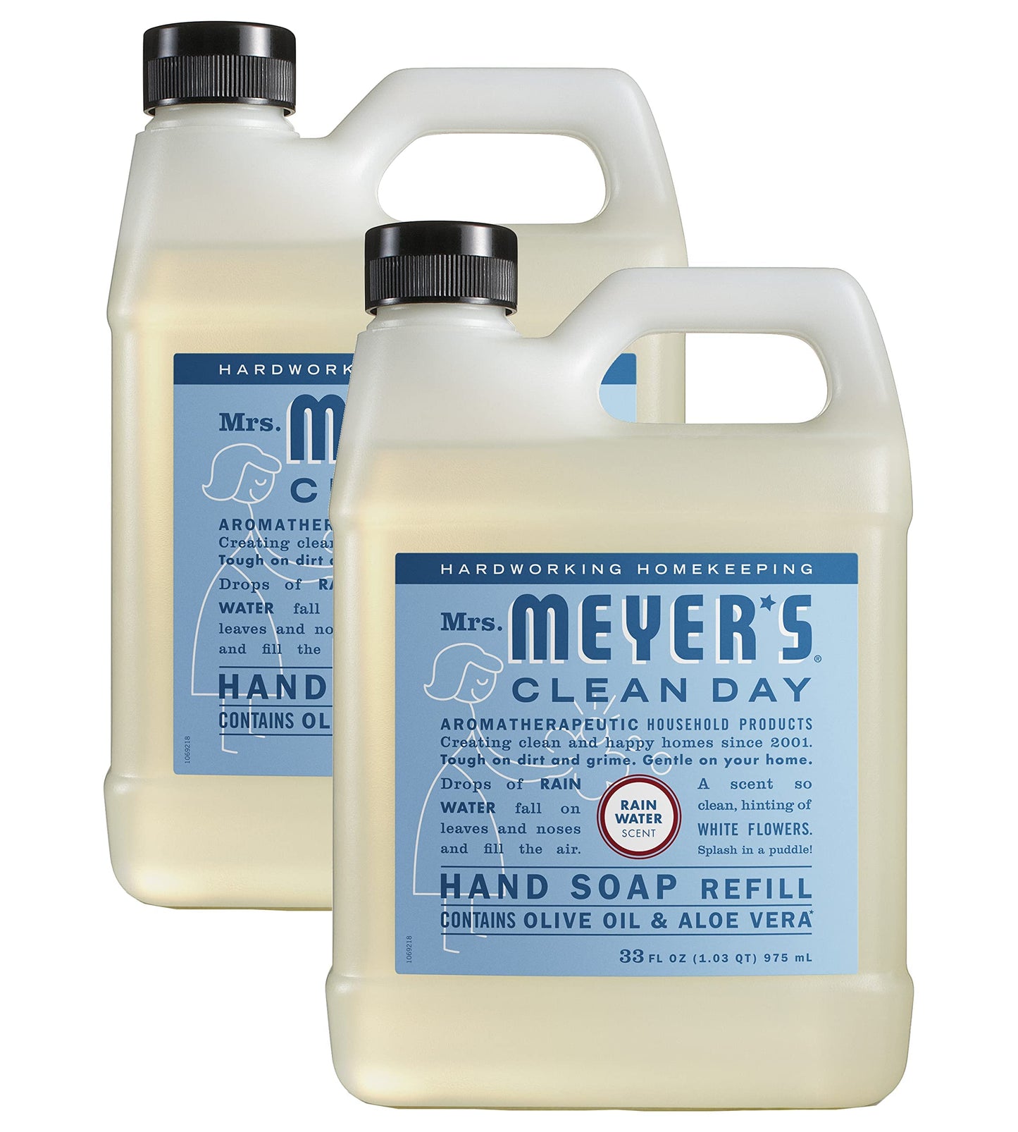 MRS. MEYER'S CLEAN DAY Liquid Hand Soap Refill Scent Variety Pack (Rainwater)
