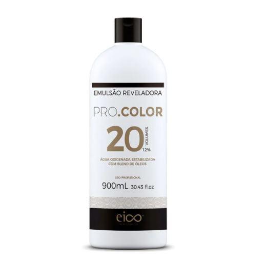 Pro Color Bleaching Oil Stabilized Emulsion Oils Blend OX 20 Vol. 900ml - Eico