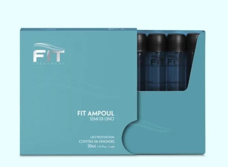 Professional Hair Treatment Semi di Lino Ampoul Keratin 6x30ml - Fit Cosmetics