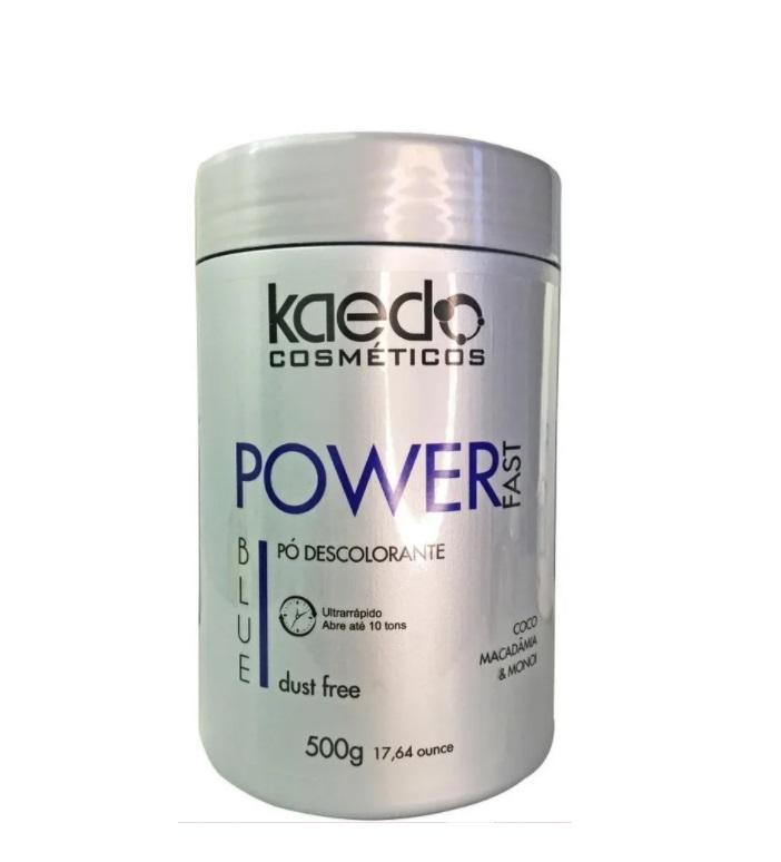 Power Fast Blue Dust Free 10 Tones Discoloration Bleaching Powder 500g - Kaedo