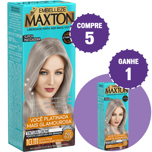 Maxton Blonde Platinum Blonde Gray Gray Super Intense