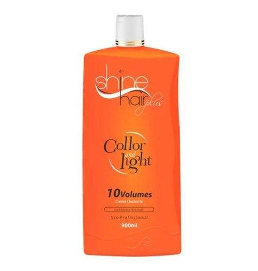 Color Light Creamy Perfumed Oxidant Emulsion 10 Volumes 900ml - Shine Hair