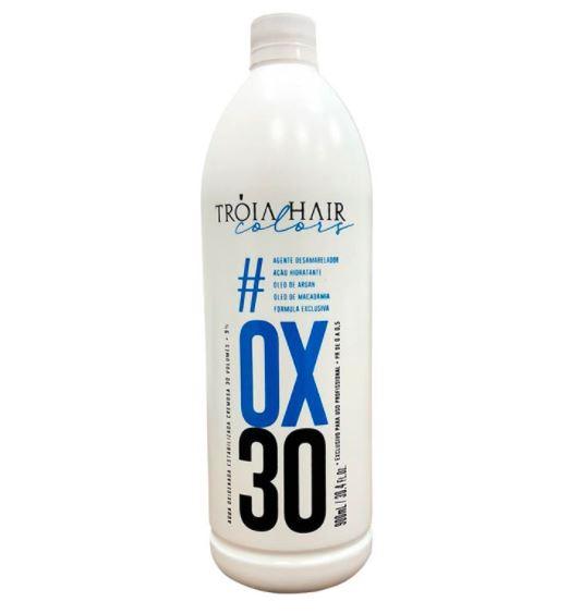 Moisturizer Oxidizing Emulsion Argan Macadamia OX 30 Vol. 9% 900ml - Troia Hair